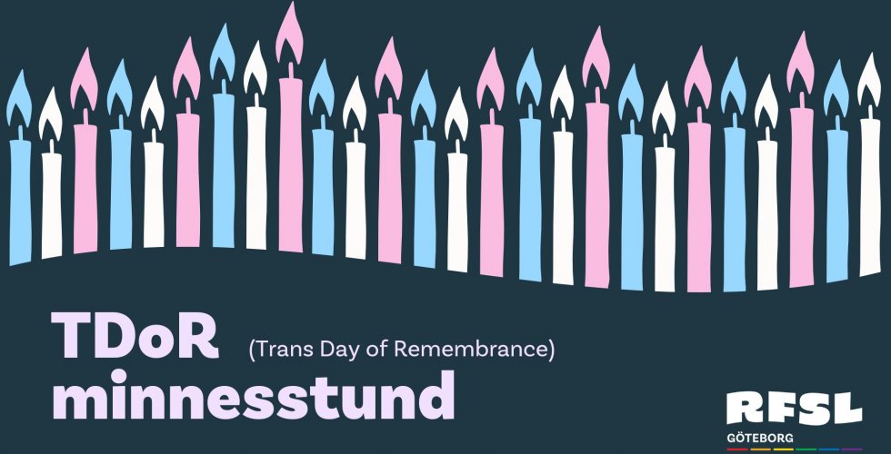 TDoR – Fika och minnesstund på Regnbågshuset